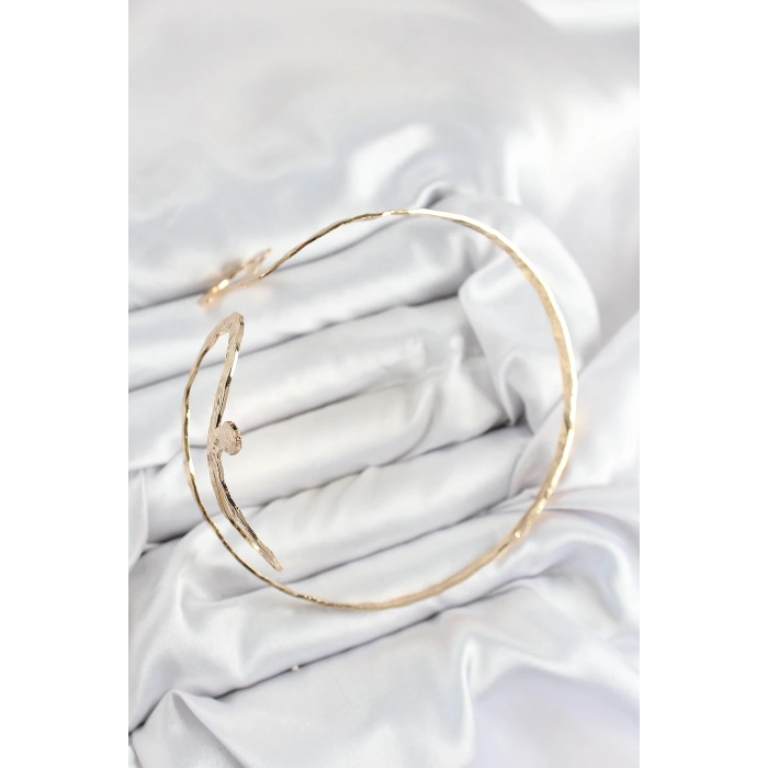 Dodes Dodes Pirinç Yılan Model Gold Renk Kadın Pazu Bileklik TG27BB7524