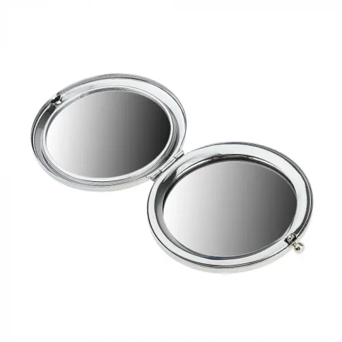 Dodes Promosyon Yuvarlak Cep Aynası Gümüş Renk