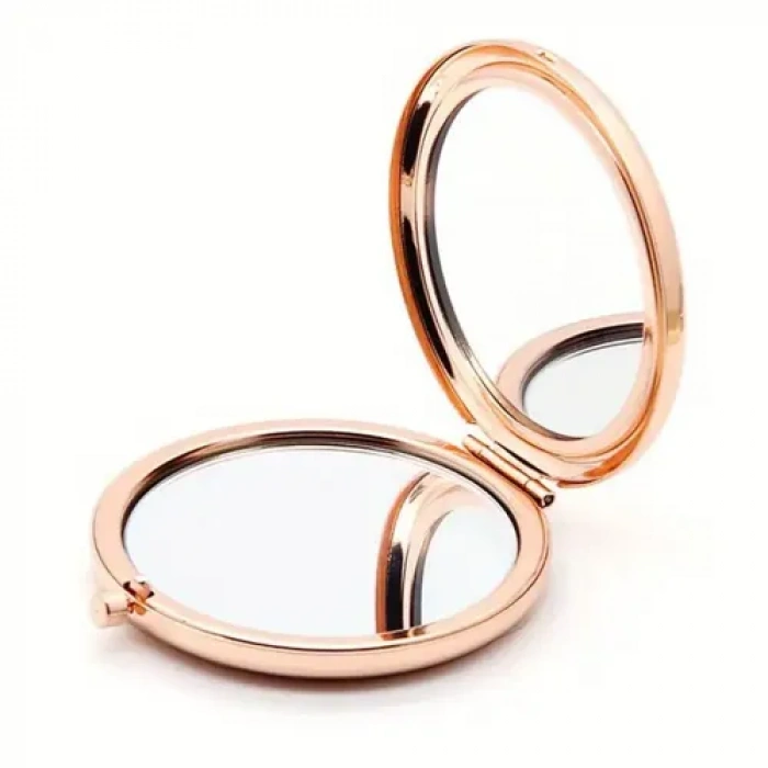 Dodes Promosyon Yuvarlak Cep Aynası Rose Renk