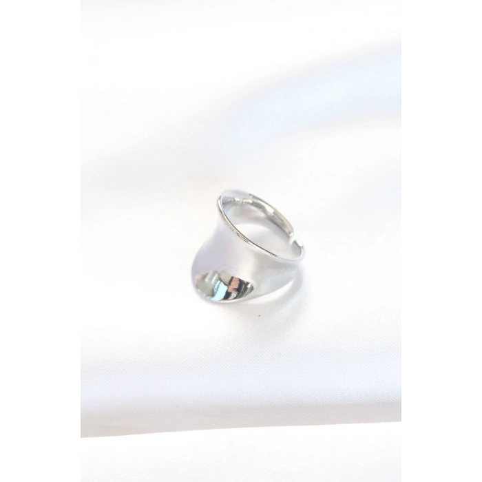 Dodes Dodes Silver Renk Ayarlanabilir Kavisli Ayna Yüzük TG27BYK3114