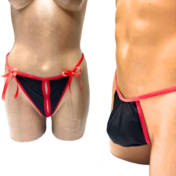 Dodes Tegan Fantezi Çiftlere Özel Seksi Dalgıç String Takımı TG273215