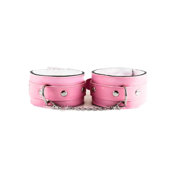 Dodes Tegan Fantezi Deri Seksi Pembe Kedi Maske Kelepçe Kırbaç Seti ( 3lü set) TG275368