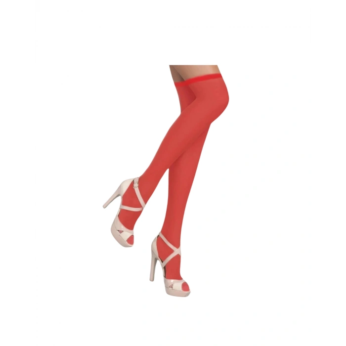 Dodes Tegan Fantezi Kırmızı Transparan Tül Jartiyer Takımı TG273264