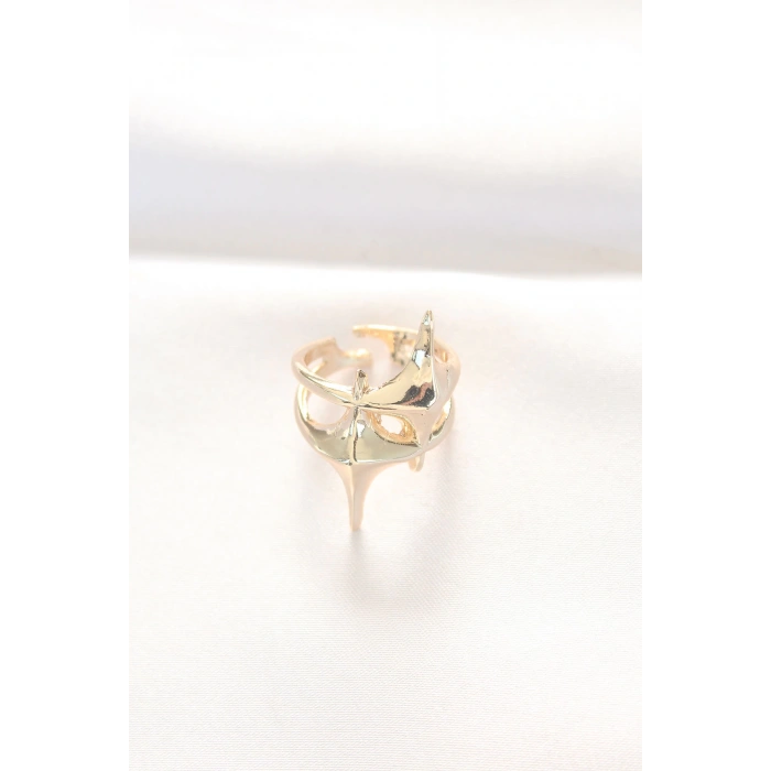 Dodes Dodes Yıldız Model Gold Renk Ayarlanabilir Yüzük TG27BYK3144