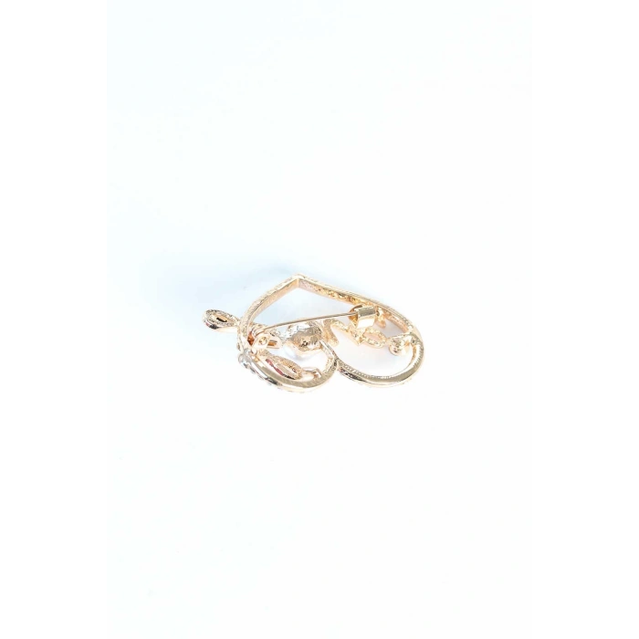 Dodes Dodes Zirkon Taşlı Metal Broş TG27BRS293