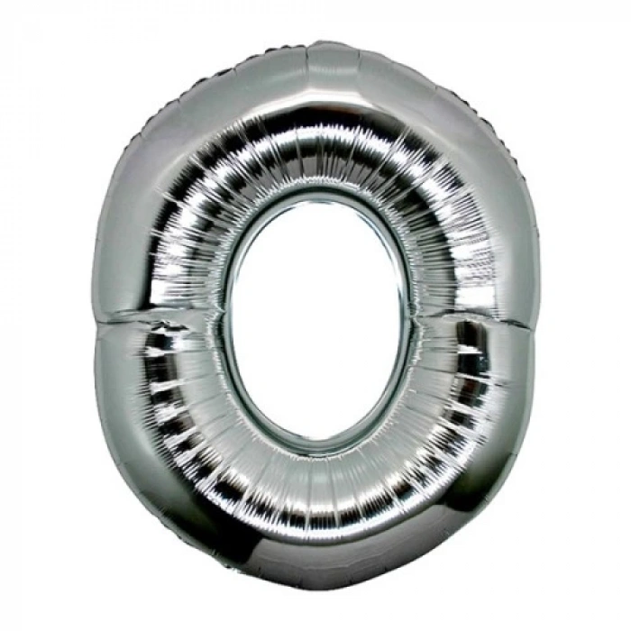 Dodes Gümüş Rengi Folyo Harf Balon 1 Metre