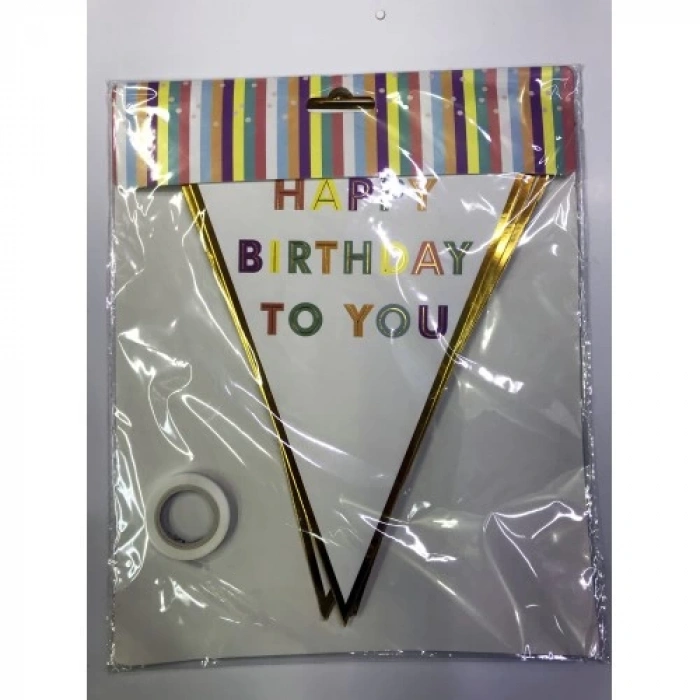 Dodes Happy Birthday To You Flama Bayrak Süsü