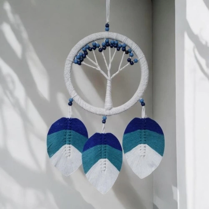 Dodes Hayat Ağacı Şekilli Yapraklı Duvar Dekoru