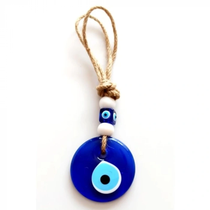 Dodes Klasik Mavi Cam Nazar Boncuğu 7 Santimetre Çapında Nazarlık Duvar Süsü
