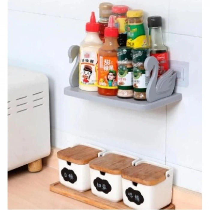 Dodes Kuğu Tasarımlı Kendinden Yapışkanlı Raf