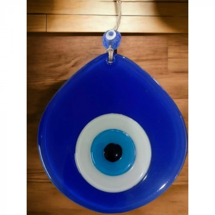 Dodes Mavi Nazar Boncuklu Mavi Renk Nazar Boncuklu Damla Desen El Yapımı Duvar Süsü