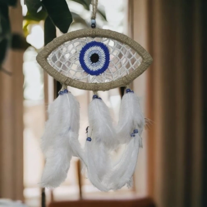 Dodes Nazar Boncuğu Motifli Göz Model Duvar Süsü El İşçiliği Duvar Dekoru