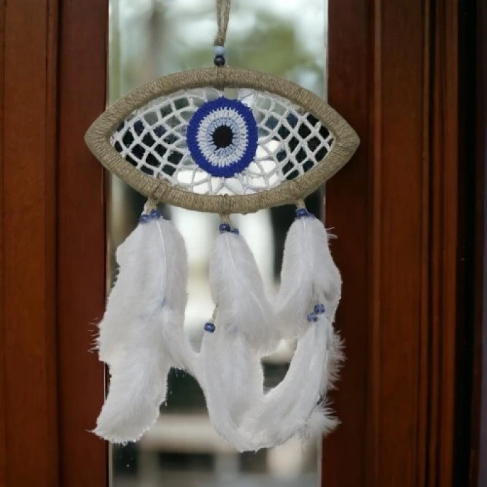 Dodes Nazar Boncuğu Motifli Göz Model Duvar Süsü El İşçiliği Duvar Dekoru