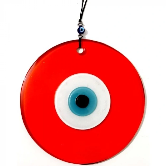 Dodes Nazar Boncuklu 16 Santimetre El Yapımı Turuncu Duvar Süsü Hediyelik Eşya