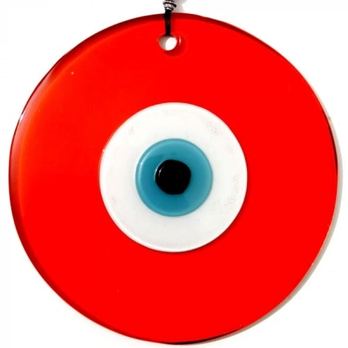 Dodes Nazar Boncuklu 16 Santimetre El Yapımı Turuncu Duvar Süsü Hediyelik Eşya