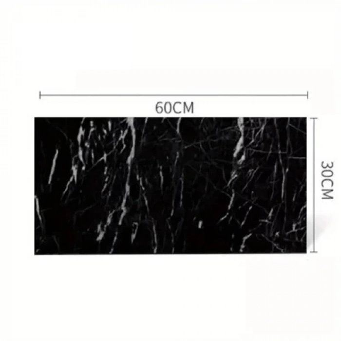 Dodes Siyah Mermer Desenli Alüminyum Plastik Duvar Sticker