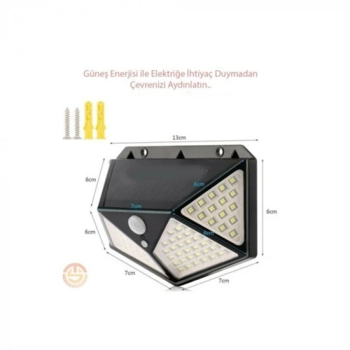 Dodes Solar Bahçe Aydınlatma Lambası 100 Led