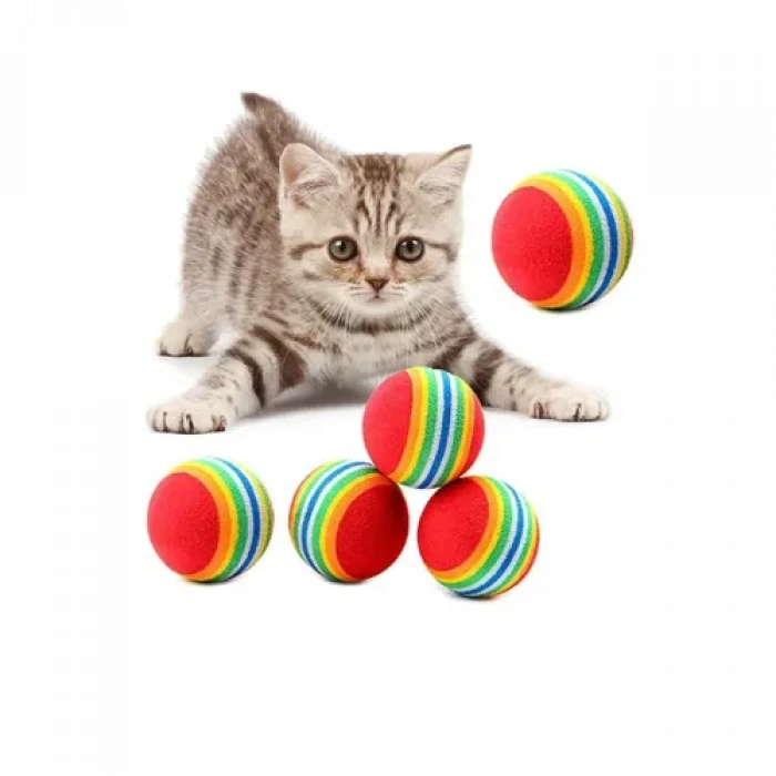 Dodes Sünger Kedi Köpek Çiğneme Ve Oyun Topu 4 Adet