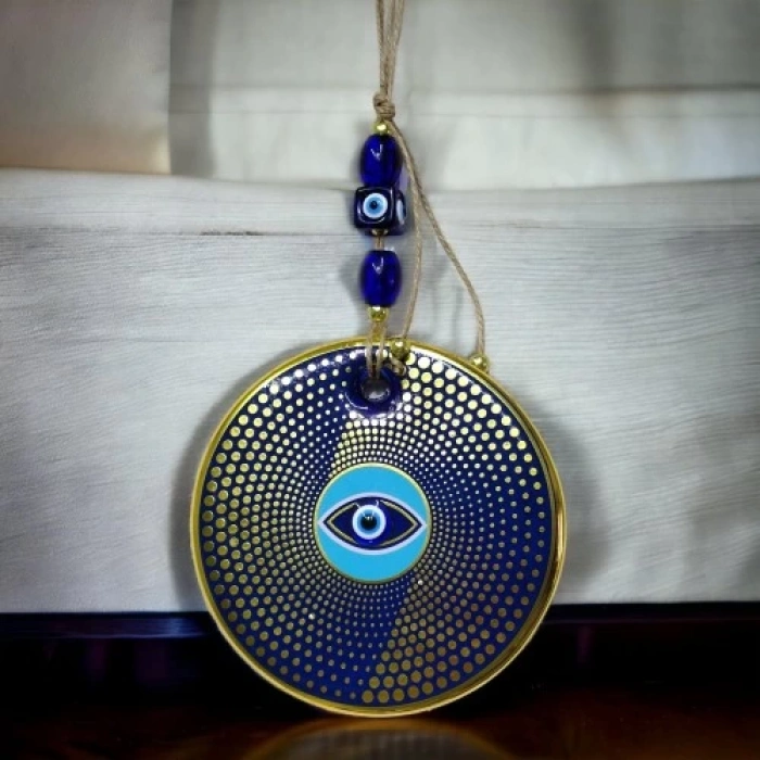 Dodes Yaldızlı Nazar Boncuklu Duvar Süsü Gözlü Duvar Dekoru