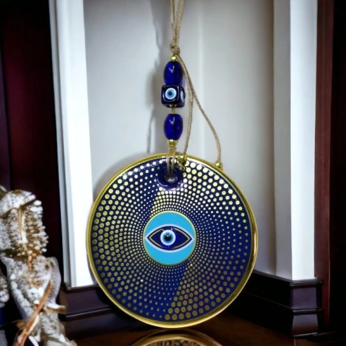 Dodes Yaldızlı Nazar Boncuklu Duvar Süsü Gözlü Duvar Dekoru