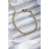 Dodes Dodes 316L Çelik Gold Renk Burgu Zincir Model Kadın Bileklik TG27BB5667