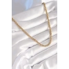 Dodes Dodes 316L Çelik Gold Renk Burgu Zincir Model Kadın Kolye TG27BKO8446