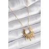 Dodes Dodes 316L Çelik Gold Renk Güneş Model Vintage Kadın Kolye TG27BKO9521