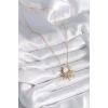 Dodes Dodes 316L Çelik Gold Renk Güneş Model Vintage Kadın Kolye TG27BKO9521