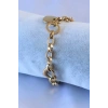 Dodes Dodes 316L Çelik Gold Renk Kalp Figür Zincir Model Kadın Bileklik TG27BB5232