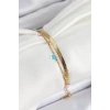 Dodes Dodes 316L Çelik Gold Renk Karışık Renkli Kristal Taşlı 2li Kadın Bileklik TG27BB7093