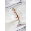 Dodes Dodes 316L Çelik Gold Renk Kristal Karışık Renkli Taşlı Kadın Bileklik TG27BB7091
