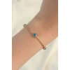 Dodes Dodes 316L Çelik Gold Renk Nazar Boncuk Tasarımlı Bileklik TG27BB6100