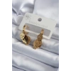 Dodes Dodes 316L Çelik Gold Renk Sallantı Kuru Kafa Model Kadın Küpe TG27BKP7974