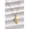 Dodes Dodes 316L Çelik Gold Renk Zincir Sarılma Model Kadın Kolye TG27BKO9976