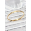 Dodes Dodes 316L Çelik Gold Renk Zirkon Taşlı 65 mm İnce Kadın Kelepçe Bileklik TG27BB7914