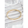 Dodes Dodes 316L Çelik Gold Renk Zirkon Taşlı 65 mm İnce Kadın Kelepçe Bileklik TG27BB7914
