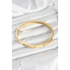 Dodes Dodes 316L Çelik Gold Renk Zirkon Taşlı 65 mm Kadın Kelepçe Bileklik TG27BB7911