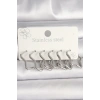 Dodes Dodes 316L Çelik Gümüş Renk Yıldız Model Kadın Küpe Seti TG27BKP10351