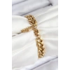 Dodes Dodes 316L Çelik Klasik Kalın Zincir Model Gold Renk Kadın Bileklik TG27BB7791