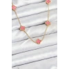 Dodes Dodes 316L Çelik Zincir Gold Renk Pembe Baby Boy Yonca Kadın Kolye TG27BKO10572