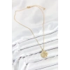 Dodes Dodes 316L Çelik Zirkon Taşlı Ay Ve Güneş Model Gold Renk Kadın Kolye TG27BKO10539