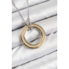 Dodes Dodes 316L Çelik Zirkon Taşlı Dönen Daire Model Gold Ve Gümüş Renk Kadın Kolye TG27BKO10479