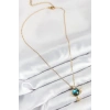 Dodes Dodes 316L Çelik Zirkon Taşlı Gezegen Model Gold Renk Kadın Kolye TG27BKO10508