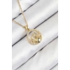 Dodes Dodes 316L Çelik Zirkon Taşlı Yıldız Ve Kalp Model Gold Renk Kadın Kolye TG27BKO10522
