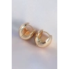 Dodes Dodes Pirinç Gold Renk İçi Boş Minimal Topçuk Küpe TG27BKP8984