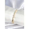 Dodes Dodes Pirinç Gold Renk Kadın Manifest Bileklik TG27BB7973