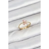 Dodes Dodes Pirinç Gold Renk Pembe Kelebek Kadın Yüzük TG27BYK3870