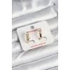 Dodes Dodes Pirinç Gold Renk Zirkon Taşlı Vintage Kadın Küpe TG27BKP11247
