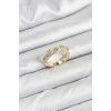 Dodes Dodes Pirinç Gold Renk Zirkon Taşlı Vintage Kadın Yüzük TG27BYK3862