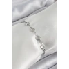 Dodes Dodes Pirinç Gümüş Renk Zirkon Taşlı Bileklik TG27BB7044